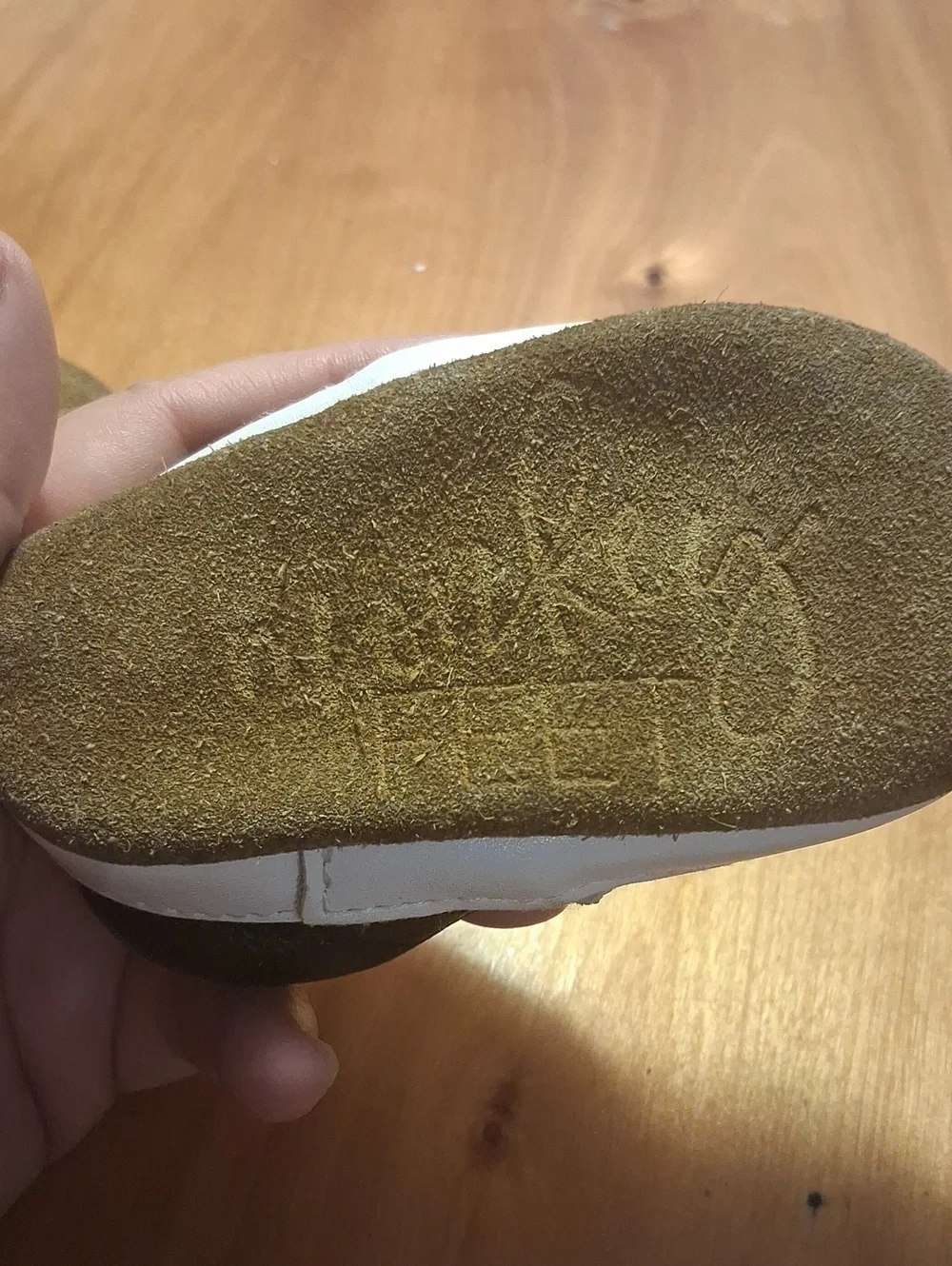 Monkey Feet Kids White Magic-Themed Slip-On Shoes Size 6-12 Mo.
